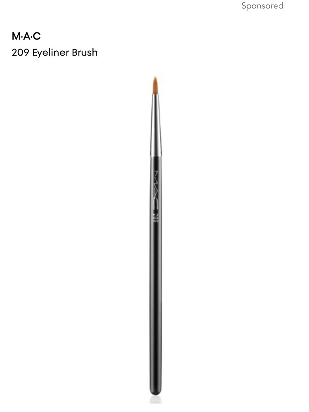 Mac Cosmetics 209 Eyeliner brush